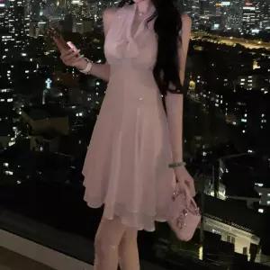 앤트맨 여친 원피스 롱 여름 쉬폰 슬림핏 개판 긴팔 OPH2