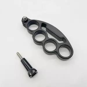 셀카 브래킷 핑거 그립 링 핸드헬드 카메라 홀더 액세서리 고프로 히어로 호환 6 7 5 4 3 용 ABS 블랙