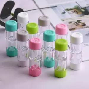 여행용 렌즈통 가벼운휴대용 여행 외출 필수아이템 하드 렌즈 케이스