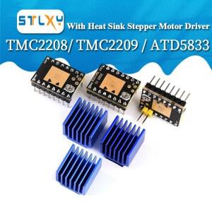 열싱크 스텝퍼 모터 드라이버 스텝스틱 3D 프린터 부품 TMC2208 ATD5833 V2.0 2.5A 256 세분 무소음 프린팅