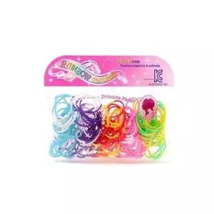 Rainbow 레인보우 미니 포인트 칼라머리고무줄 머리끈 고무줄 헤어끈 머리근