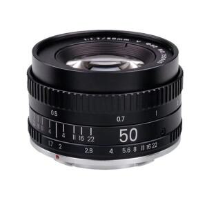 렌즈 50mm F1.7 Canon EOS EF M42 Nikon F SLR 카메라 용 금속 대형 조리개 표준 프라임 풀 프레임 초상화