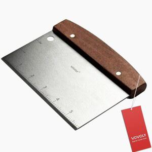 평평한 상판 그릴용 보볼리 다용도 벤치 스크래퍼 주방 도구, 빵 및 피자 커터용 반죽 스크래퍼 커터 - 스테인리스 스틸 금속 그릴 스크래퍼 초퍼