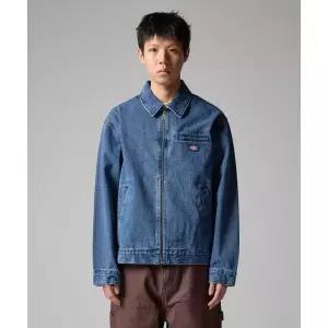 DICKIES 웨이브 로고 데님 재킷 Medium Blue 392410