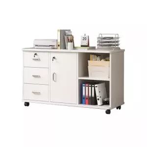 사무용 월넛 오크 수납장 프린터 복합기 서랍장 프레임 서재