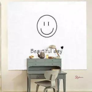 대형 스마일 포스터 m 패브릭zab635