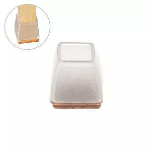 의자커버 층간소음방지 사각 실리콘 의자발커버 식탁 가구 다리 보호 캡 소형 4P