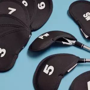 아이언케이스 네오프렌 심플 아이언 커버 블랙 10p