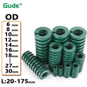 다이 몰드 스프링 그린 압축 용수철 무거운 하중 나선형 스탬핑 금형 합금강 OD 6-30mm L20 ~ 200mm
