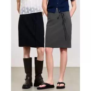 GENERALIDEA [리퍼브] WOMAN 스트링 H라인 미디스커트 [2COL] / WBD2L13506 104164