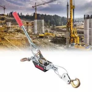 24T 와이어 로프 핸드 파워 풀러 조임 도구 소형 타이트너 더블 훅 리프팅 도구 헤비 듀티 파워 풀러