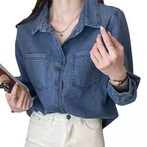여자 빈티지 데님 청남방 데일리 패션 인기 셔츠 pSh8+2els