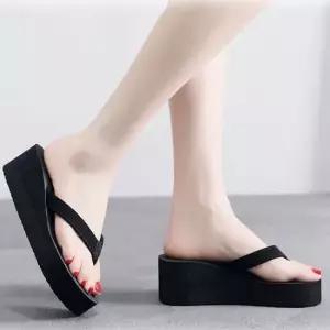 여성 여름 비치 바닷가 통굽 슬리퍼 조리 키높이 신발 여자여름샌들 통굽샌들 여자샌들