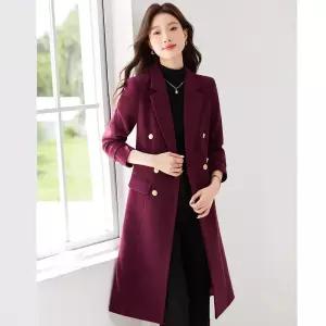 하프 모직 오피스룩 봄가을 트렌치코트 정장 여자정장재킷 코트 원템3