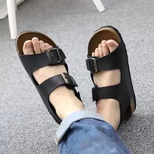 남성 국산 투 버클 샌들 학생 스트릿 직장인 캐주얼화 남성샌들 남자샌달 남성샌달