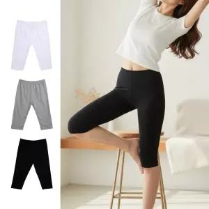 여성 면스판 쫄바지 얇은 레깅스 7부 국산 yYV7+4JJE