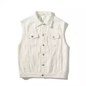 데님 청 남성 와이드 루즈핏 민소매 봄가을 조끼 원픽3