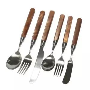 커트러리 백산 양식기 세트 스푼 나이프 포크 6p