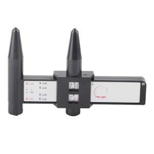 PCD 게이지 자동차 휠 림 볼트 패턴 슬라이딩 측정 도구 눈금자 4 5 6 8 매트 카펫 러그