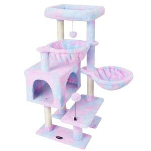 실내 고양이 나무 가구 콘도 레인보우 센터 반려동물 타워 키튼 포스트가 키유미 캣 장난감 긁기 해먹 트리
