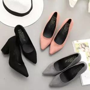 여성구두 하이힐 스틸레토 펌프스 겨울 스웨이드 구두 여성정장구두 에나멜펌프스