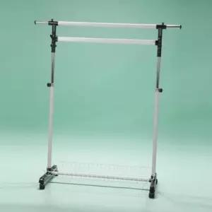 [생활] 이동식 다용도 행거 옷걸이 선반형 수납 이단