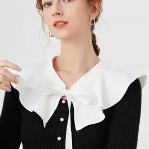 여성 이너 레이어드 러블리 레이어드 세일러 카라 넥케이프 이너카라 레이어드카라