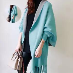 케이프 숄 투톤 가디건 투톤 숄가디건 케이프