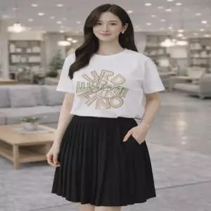 [마르조][마르조][1종] 블루종 아트웍 티블라우스_KCMFT007