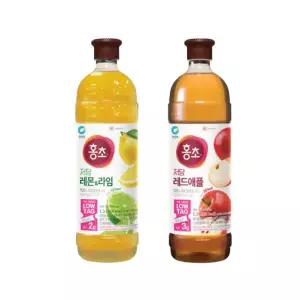 홍초 저당 기능성 레몬라임 1.5L + 레드애플 1.5L