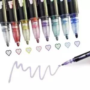 [문구] 아웃라인펜 8색 테투리펜 다이어리꾸미기 데코펜