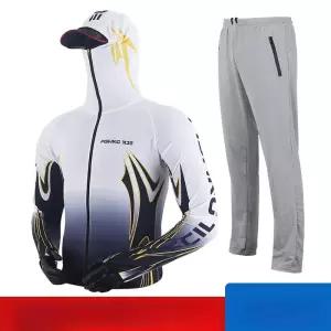 봄 여름 낚시복 기능성 방수 에깅 바람막이 화이트웨이브