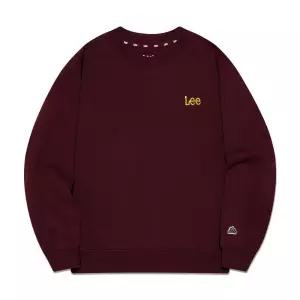 [백화점상품] Lee 키즈 긴팔티 남아 리 백그래픽 버건디 스웨트셔츠