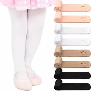 Janmercy 8 발레 체조 학교를 위한 여자 컨버터블 댄스 타이츠 용 스타킹 포장