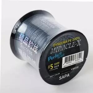 낚시 합사 배스낚시 합사라인 8호 낚시용품 줄 회색 민물낚시줄 500M