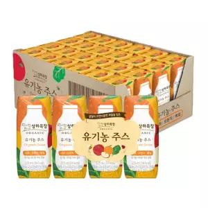 상하목장 유기농 사과오렌지케일 주스 125ml 24팩