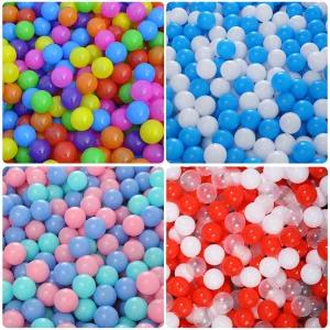볼풀공 볼풀장 1000개 촉각볼 키즈카페 컬러볼 수영장 블루화이트 볼풀 물놀이 마카롱