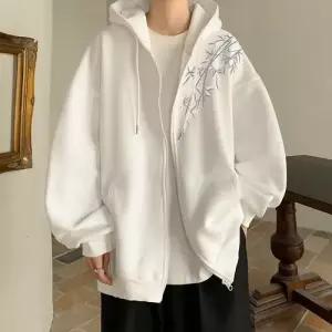 회색 캐주얼 남성패션 집업 카디건 맨투맨 봄가을 긴팔 커플 후드 DL3