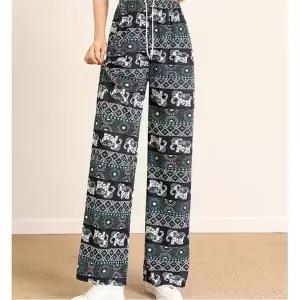 팬츠 바지 여름 은창]모로코 찰랑찰랑 쿨 에스닉 셔링바지 냉감바지 엄마 고무줄 쿨바지 아이스