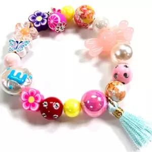 전통모양 구슬 노리개장식 팔찌만들기 어린이 대량구매 겨울방학