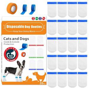 일회용 반려견 부츠 보호대 발을 핥는 것을 강아지 반려 방수 양말 소형 중형견용 방지하는