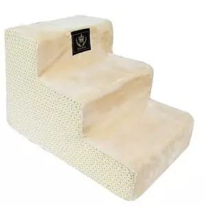 애견계단 북유럽 디자인 애견 3단 계단 베이지 스텝 강아지 펫