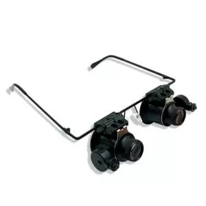 양눈돋보기 20배율확대경 확대경 루페 휴대용루페 LED 안경형 돋보기