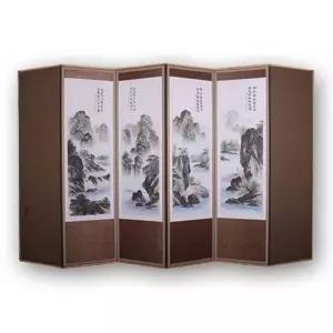 전통병풍 산수화 반야 전통산수화병풍 옥비단6폭병풍