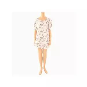 [하프클럽/솔브]솔브(행사) 균일가 세일 커플잠옷 레이온 야자수 나염 반팔 여성 파자마 SPA2404W_A