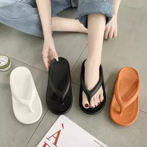 플랫폼 플립플랍 컬러 커플 쪼리 슬리퍼 샌들 여름 아쿠아슈즈 신발 장마 바캉스 남자 여자조리 여자