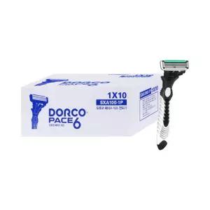 도루코_SXA100 페이스6 일회용 6중날 면도기 10개