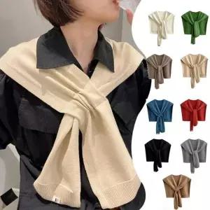 여성용 니트 숄 가디건 망토 어깨 목도리 스타일 30대 여자 간절기