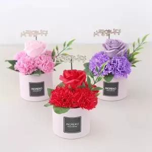 미니 센터피스 비누꽃 카네이션 어버이날 스승의날 부모님 선물 선생님선물 인테리어 소품 세아커머스
