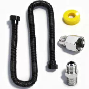 NG 또는 LP 파이어 피트 및 벽난로용 MCAMPAS 36인치 논휘슬 플렉시블 플렉스 라인 커넥터 키트 주방 기기